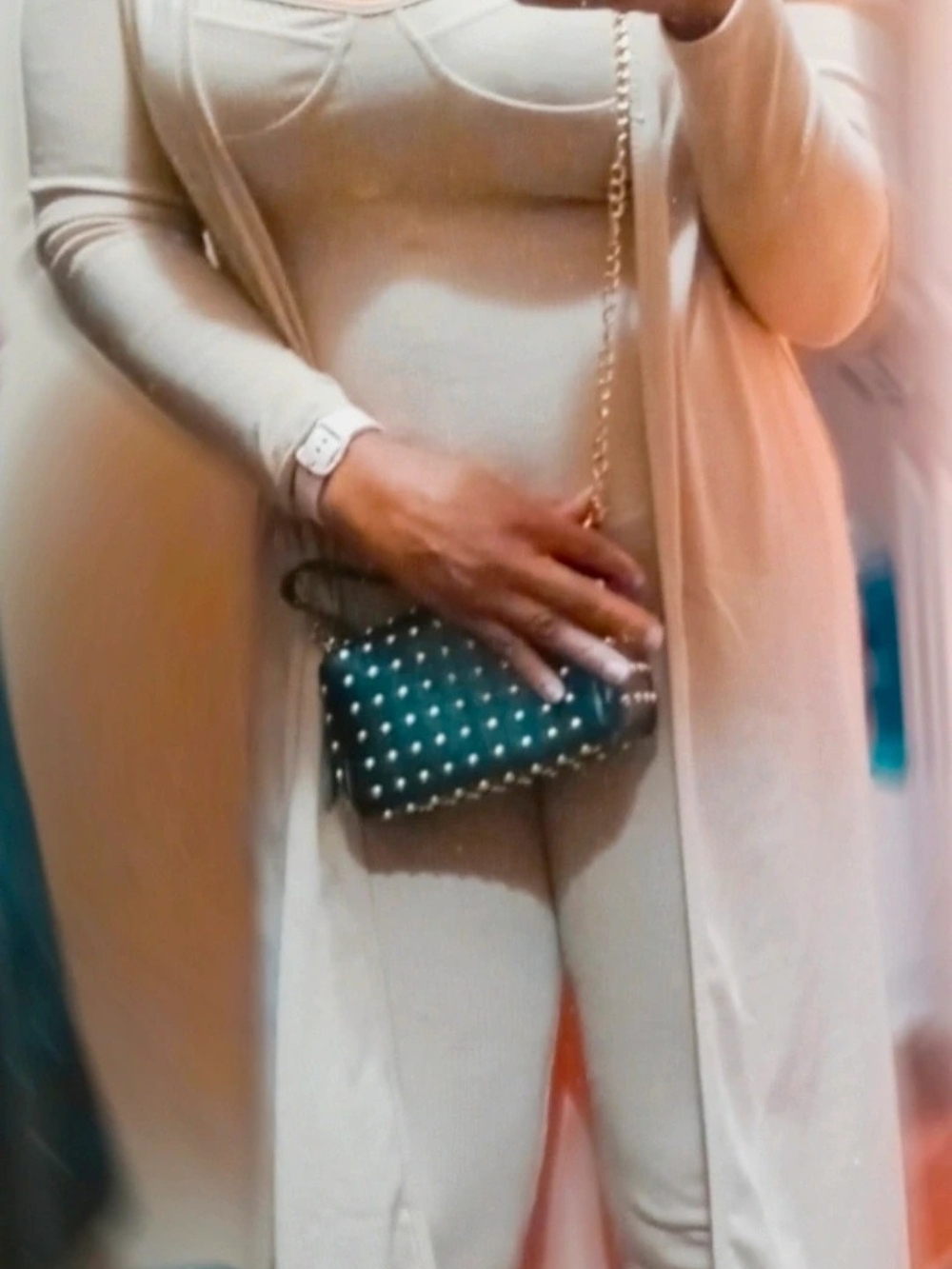 2 Piece Jumpsuit/ Long Coat